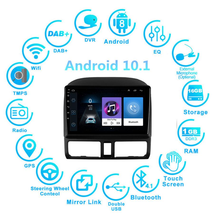 9" Автомобильная магнитола Радио Навигация GPS WIFI 1+16G BT DAB Mirror Link Для 02-06 CR-V