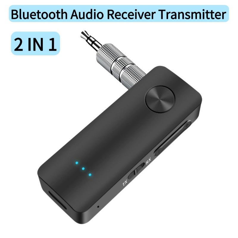 Bluetooth 5.3 Автомобильный AUX аудио адаптер приемник передатчик 3,5 мм разъем AUX беспроводной аудио адаптер для автомобильных наушников ТВ динамиков
