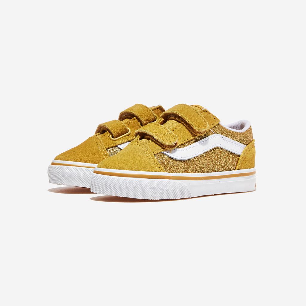 Vans Олдскульные липучки - Блестящее шампанское золото, VN000CPZDFC, 1010110156, Популярная корейская обувь