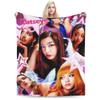 Пледы Katseye Kpop Girl Group Фланелевый Декор Дышащий Супер Теплый Плед для Кровати Офиса Коврик Кусок