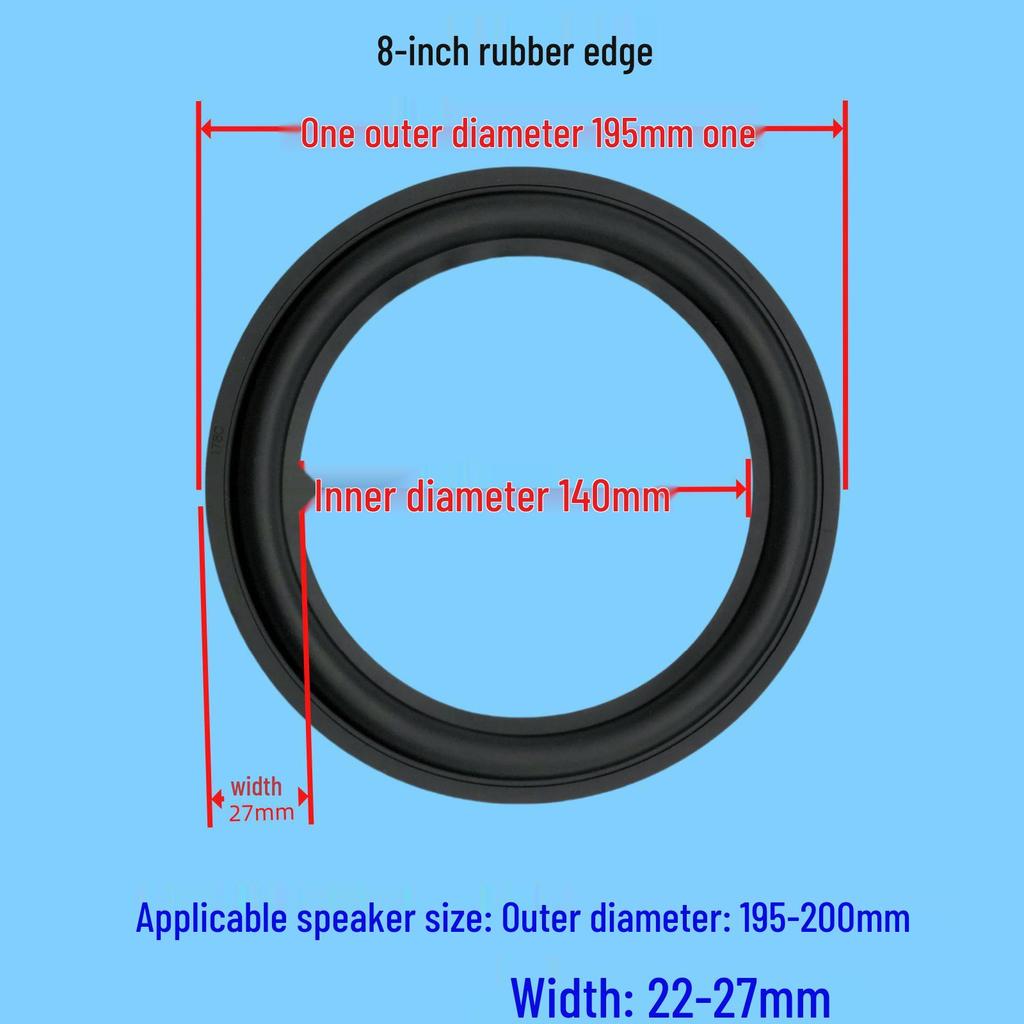 Speaker Rubber Edge Ring for 5, 6, 6.5, 8, 10, 12, 15 Inch Speakers