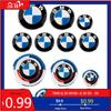 BABD1 For BMW 7pcs BMW Emblem Set 82mm 74mm 45mm 56mm 68mm Car Front Hood Logo Rear Trunk Badge Wheel Center Hub Caps Steering Wheel S