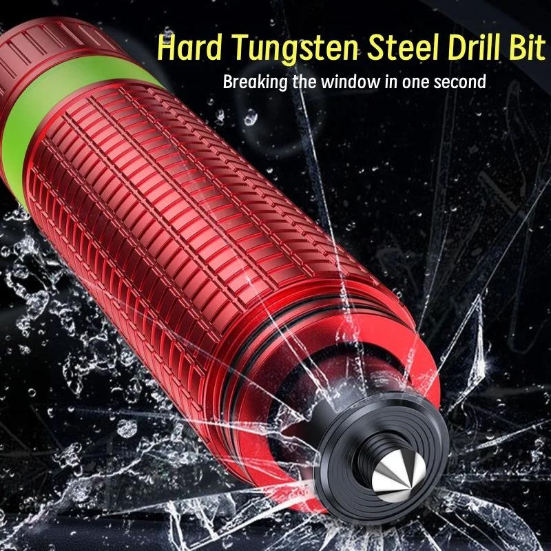 Stylish Car Safety Hammer, Window Breaking Tool, Emergency Aluminum Alloy Escape Hammer In Car, Available In Four Colors