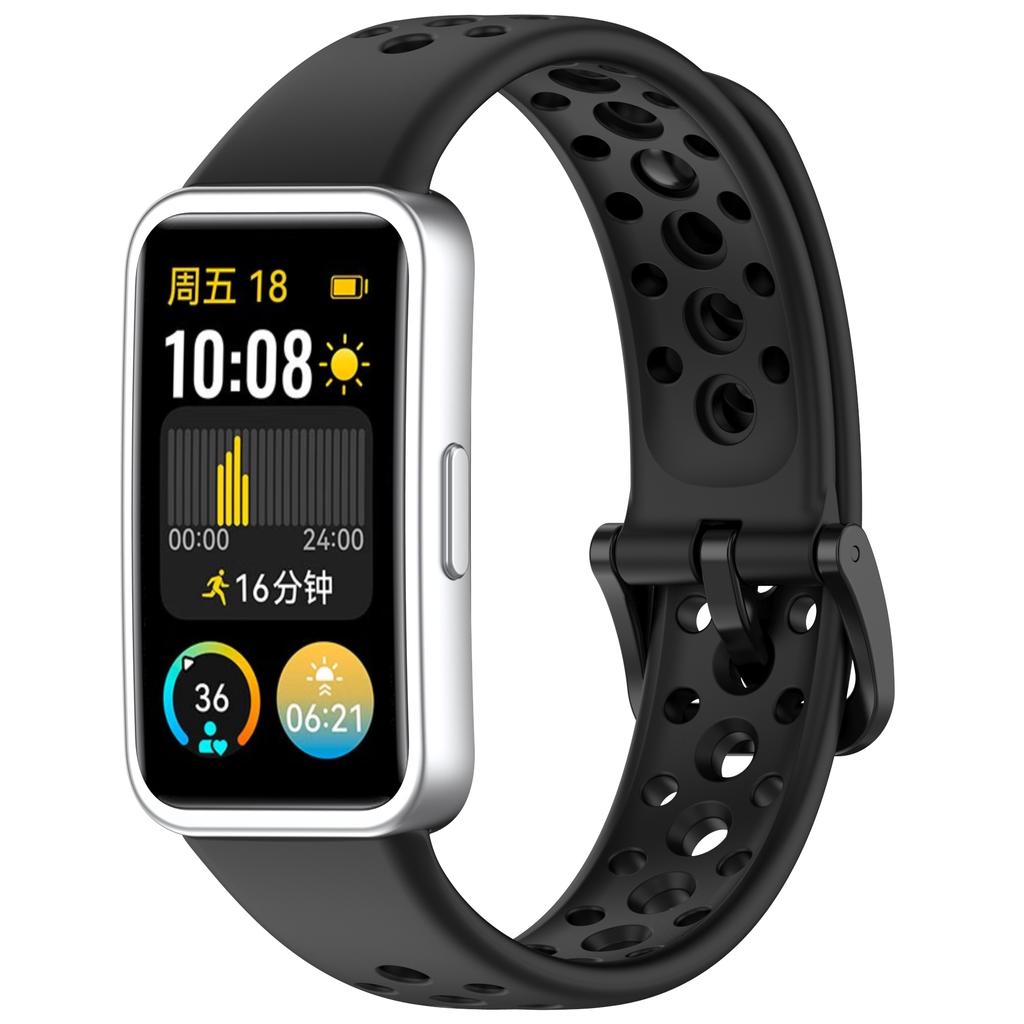 Силиконовый ремешок для Huawei Band 10/10 NFC/9/9 NFC/8/8 NFC, дизайн с множеством отверстий, ремешок для смарт-часов