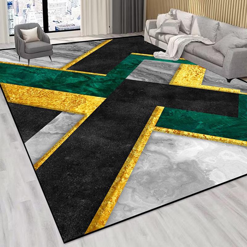 Современный геометрический большой ковер для гостиной красного цвета, украшение дома, коврики для дивана и стола, большие мягкие моющиеся ковры для спальни