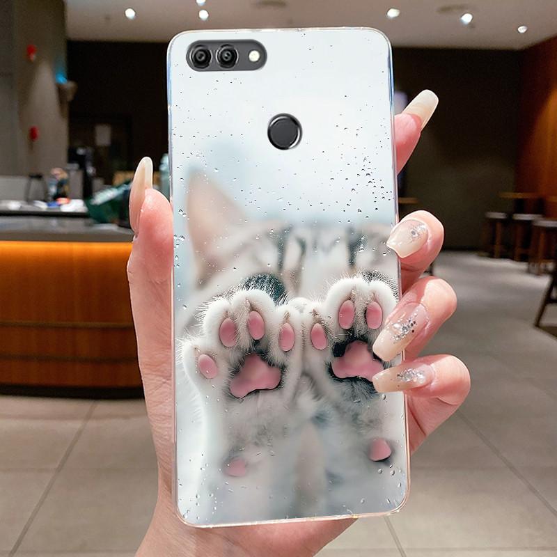 Чехол для Huawei Y9 2018 Чехол Роскошный Дракон Милый Крутой Мальчики Девочки Прозрачный Мягкий Силиконовый Чехол для Телефона Huawei Y9 2018 Задняя Крышка