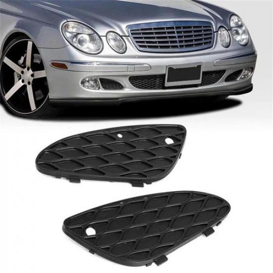 Front Left+Right Bumper Cover Mesh Grille For Mercedes W211 E320 E500 2003-2006
