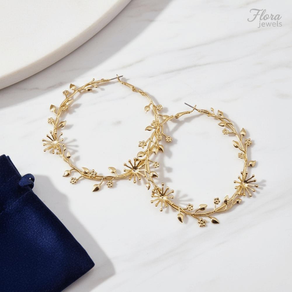 Gold Color Dangle Earrings Vintage Style Earrings Studs Creative Geometric Earrings Women's Gift