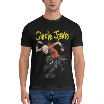Circle Jerks Базовая футболка.png Базовая футболка футболки для мужчин графическая оверсайз футболка мужская летний топ