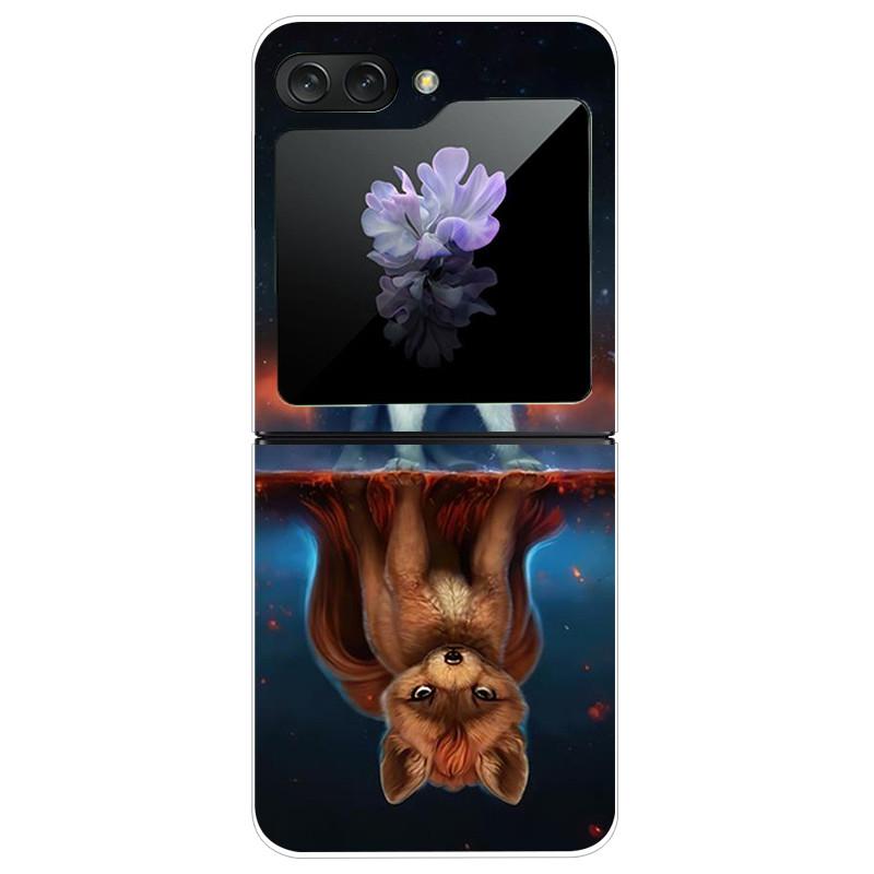 For Samsung Galaxy Z Flip5 Case Hard PC Phone Back Cover for Samsung Galaxy Z Flip 5 5G Cases 6.7'' ZFlip5 Cute Cat Funda Shell