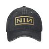 Nine Inch Nails NIN Рок-музыка Мужские Женские Бейсболки Потертые Хлопковые Кепки Шляпа Винтажная Открытый Неструктурированная Мягкая Кепка Snapback