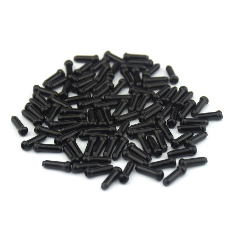 50Pcs Aluminum Bicycle Brake Wire End Caps Road Bike Brake Cable Cap Wire End Cap For Brake Shift Derailleur Cable