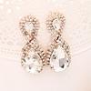 Korean Style Earrings 8-Word Autumn New Small Jewelry Ladies Stage Performance Earring Accessories  E017