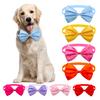 Воротник с бантиком для домашних животных, регулируемый яркий цвет, износостойкий, очень мягкий, приятный для кожи, платье