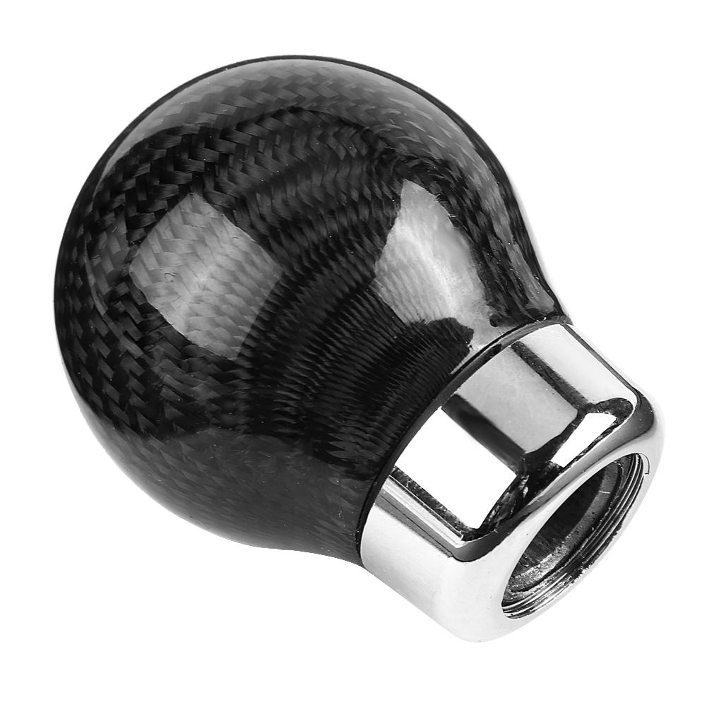 Car Modified Universal Gear Head True Carbon Fiber Gear Shift Knob Carbonized Gear Lever