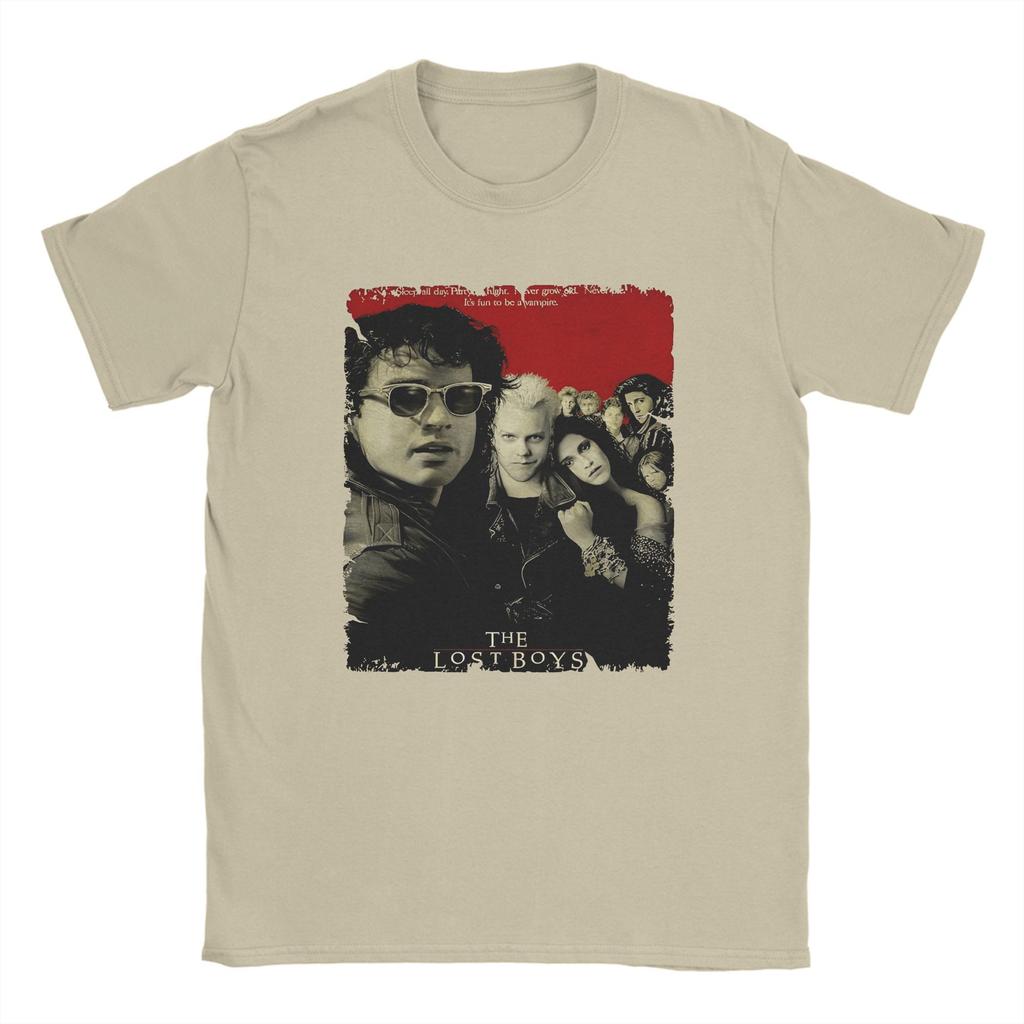 Harajuku T Shirt Summer The Lost Boys Hip Hop T-Shirts  100 Cotton Tee Shirt for Men Y2K Funny Design Short Sleeve Tops
