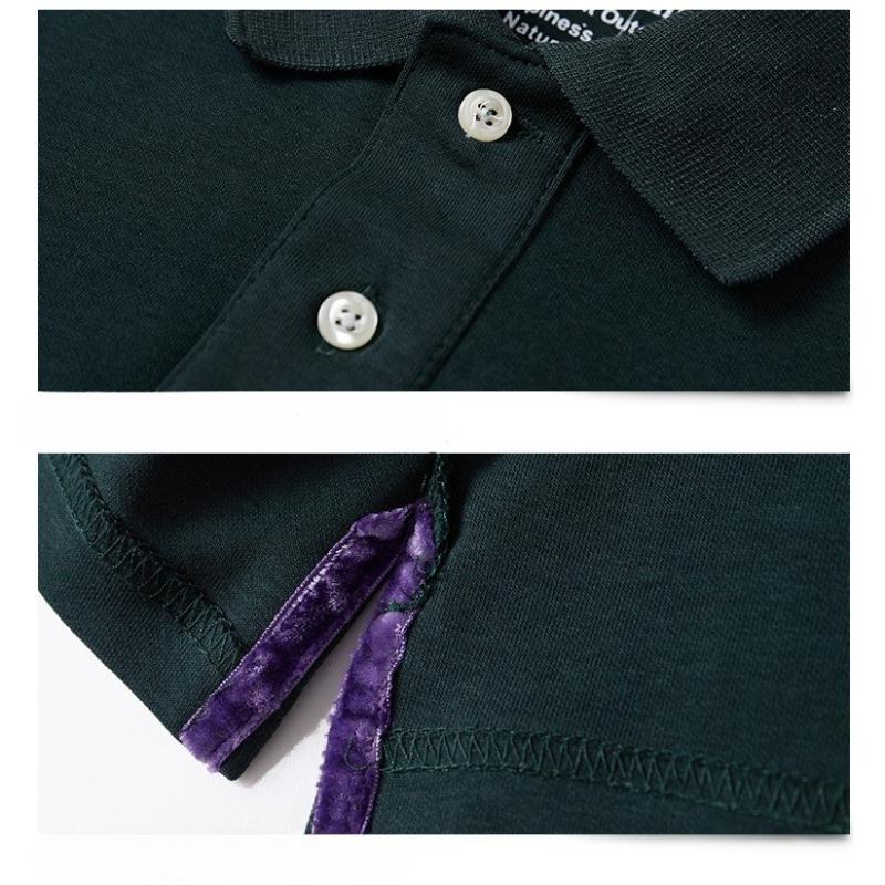 Men's Long Sleeve Polo Shirts Casual Work Pullover Shirts Moisture Wicking Lightweight Golf Shirts Loose-Fit Button Down Collared Tee Shirt for Men