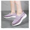 Women's Shoes Summer Fly Woven Breathable Soft Sole Casual Shoes Comfortable Lightweight Thick Sole Sports Running Shoes