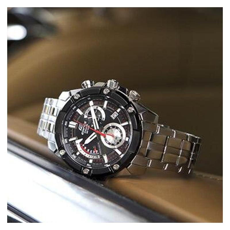 Casio CASIOEDIFICE водонепроницаемые и универсальные кварцевый механизм стальной ремешок японские и корейские часы мужские часы черный циферблат EFR-559DB-1A