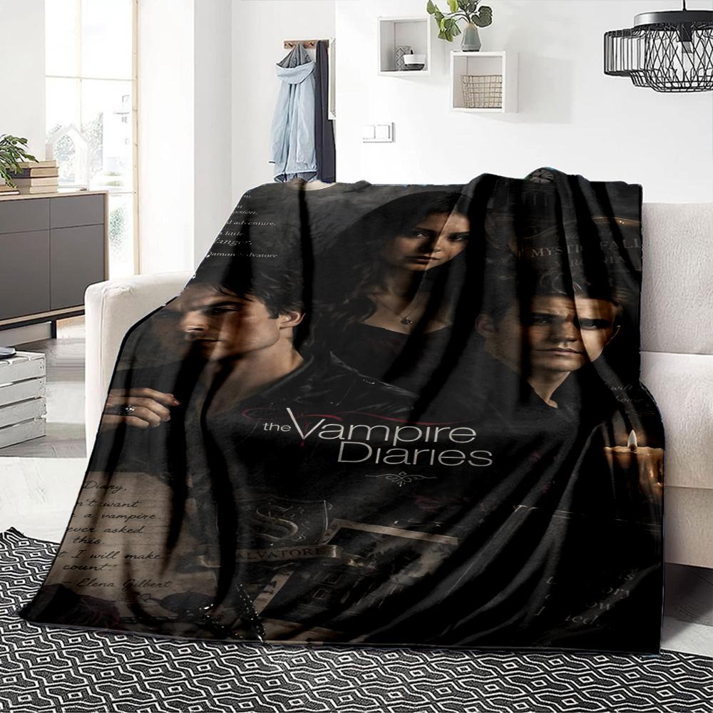 Vampire Diaries Mystery Blanket Soft Throw Blanket For Home Bedroom Bed Sofa Travel Office Solid Christmas Blanket