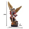 1PC New Saint Angel Saint Michel Et Le Dragon Statue Figure Decoration Home Decoration Resin Crafts Gifts