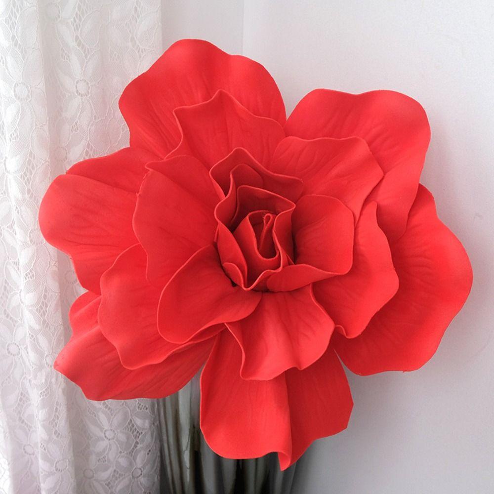 Three-dimensional Large Artificial Flower Photography Props Artificial PE Rose Simulation Flower