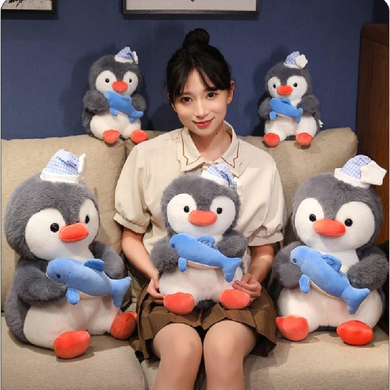 Adorable Penguin Plush Toy Soft Ocean Animal Cuddly Doll For Children And Kids