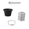 Universal Carbon Fiber Pattern Air Intake Funnel Kit for Front Bumper