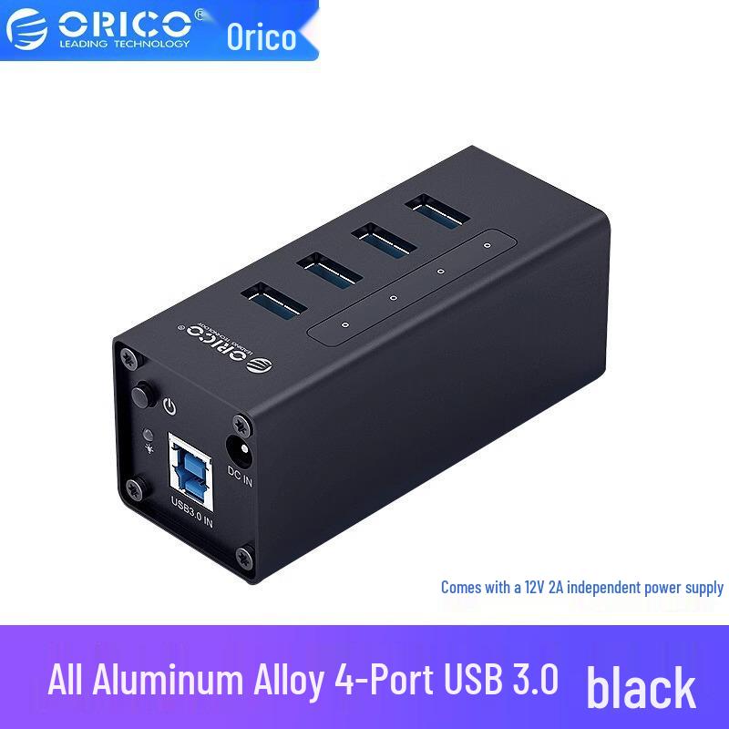 ORICO A3H Высокоскоростной USB 3.0 Четырехпортовый Expansion Hub с блоком питания