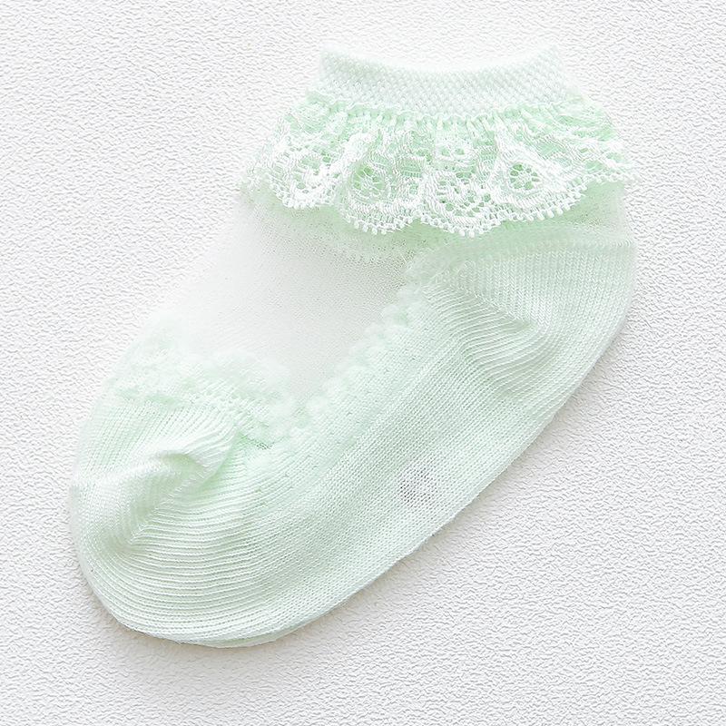 0 To 6 Yrs Cotton Eyelet Flower Socks Toddler Baby Child Girls Ruffle Lace Ankle Cotton Dress Socks Princess Summer