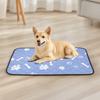 Tieker 2 Pcs Cute Paw Print Pet Training Urinating Pads, Washable Reusable Non-slip Pet Training Pad Blanket