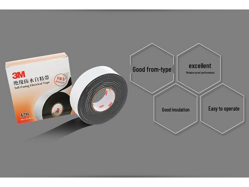 3M J20 Waterproof Self-Adhesive High-Temperature Insulation Tape