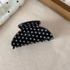 Medium Size Shark Hair Clips Polka Dot Print Polka Dot Hair Clips  Women Hair Accessories