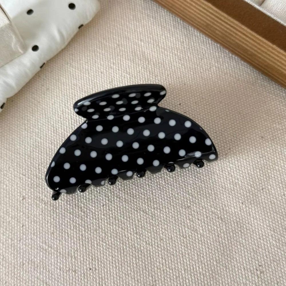 Medium Size Shark Hair Clips Polka Dot Print Polka Dot Hair Clips Women Hair Accessories