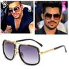 Fashion Square Sunglasses Vintage Metal Sun Glasses Men's Outdoor Sport Travel Sunscreen Sunshade Non-polarized Glasses