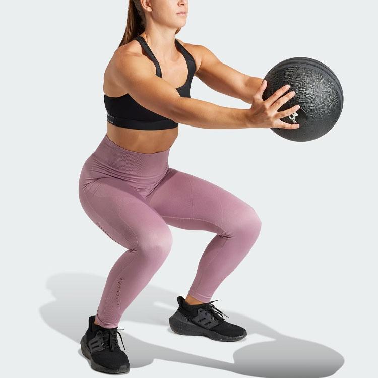 (WMNS) adidas Йога Бесшовные Леггинсы 7/8 Азиатский Размер 'Розовый' Женские HY3858