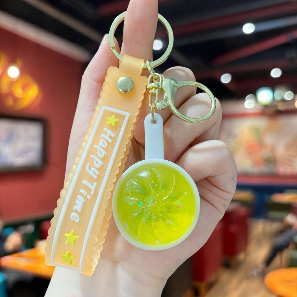 Glowing Flashing Baozi Key Ring 3D Squeeze Toy Fidget Toy Steamed Bun Key Chain School Kids