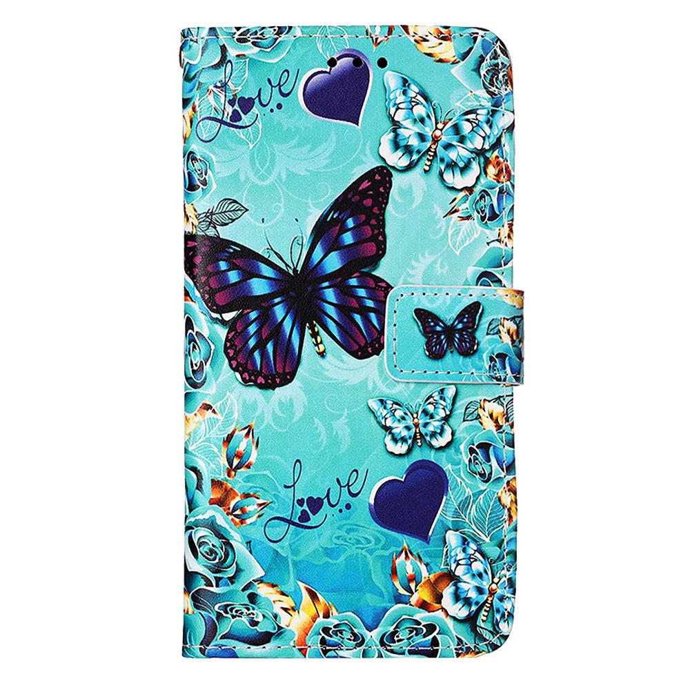 For Motorola Moto G Play 5G (2024)/Moto G 5G (2024) Leather Case with Strap Pattern Printing Phone Stand Cover