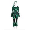 Hippie Adult Cosplay Costume 70s Halloween Polyester Unisex Stage Outfit