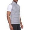 Asics Однотонный уличный повседневный спортивный жилет на молнии с воротником-стойкой, теплый пуховый жилет для мужчин, серый 2031E441-020