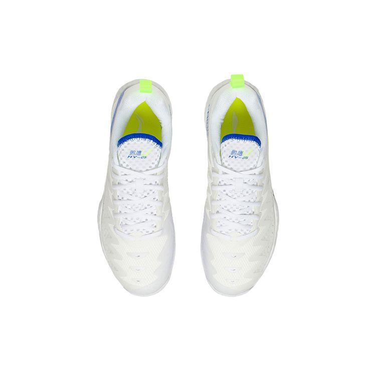 Li Ning Hawk Eagle 5 Durable Low-Top Badminton Shoes Unisex Shoes White Blue AYAS026-1
