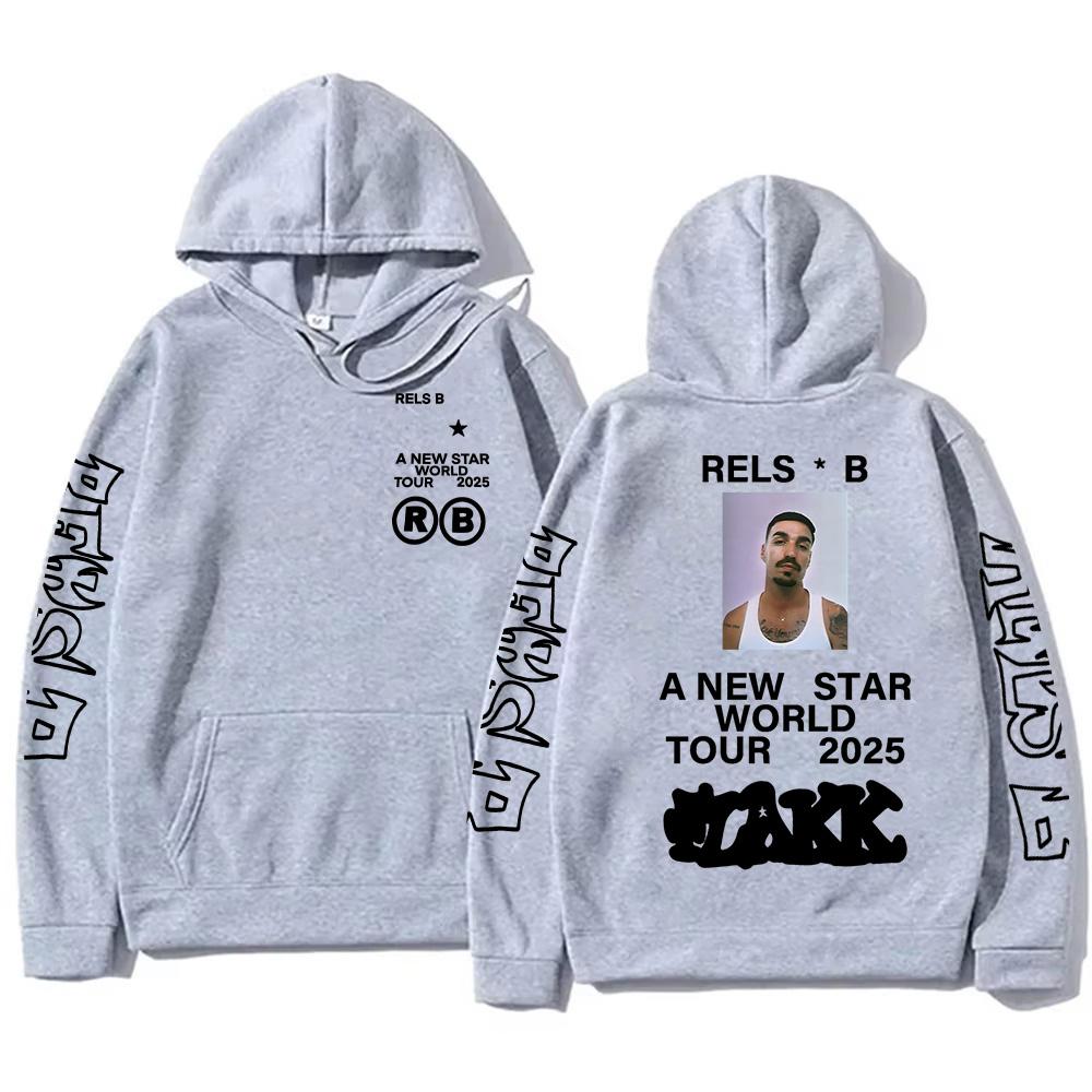 Rels BA New Starworld Tour 2025 Толстовки с капюшоном Pop Мужская Женская Толстовка Новая Трендовая Эстетическая Одежда Пуловеры High Street