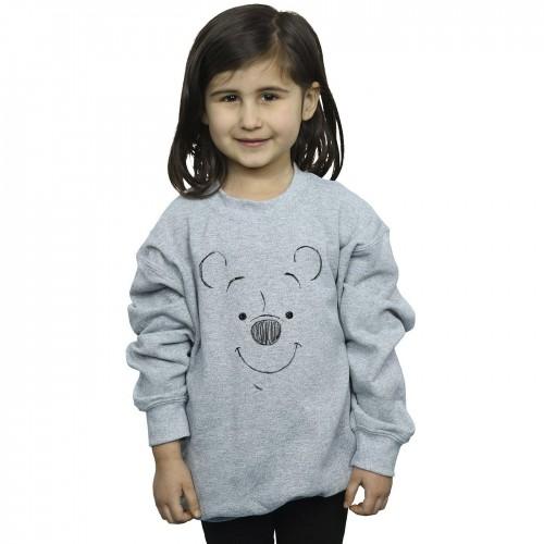 Disney Girls Winnie The Pooh Winnie The Pooh Face Sweatshirt