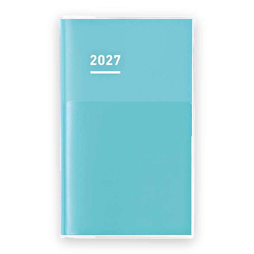 Планер KOKUYO Jibun Techo DIARY mini 2027 Месячный Еженедельный Вертикальный Понедельник - Старт Ноябрь 2026 - Зеленый