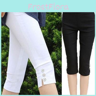 Женская мода Летние Сексуальные Мягкие Узкие Стрейч Капри Джеггинсы для Трендового Образа