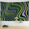 Psychedelic Wave Line Tapestry Wall Hanging Witchcraft Psychedelic Hippie Bohemianwind Vertigo Bedroom Room Home Decor