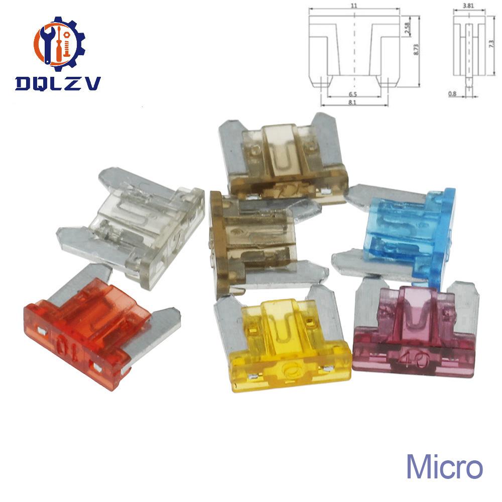 Предохранители 32В Micro2 Mini Малые Средние Автомобильные Предохранители 1А 2А 3А 5А 7.5А 10А 15А 20А 25А 30А 35А 40А 45А 50А Ампер Клипса Набор Предохранителей для Автомобиля Грузовика