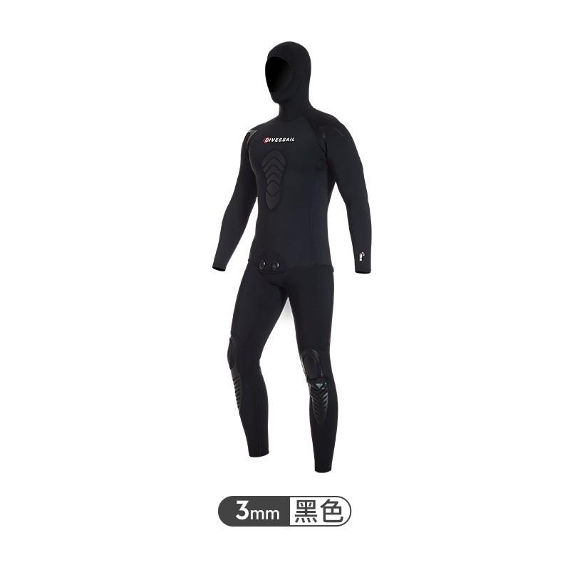 Mens 3mm 5mm 7mm Camo Dive Wetsuit Long Sleeve Hooded Full Suit Snorkeling Surfing Scuba Diving Thermal Protection