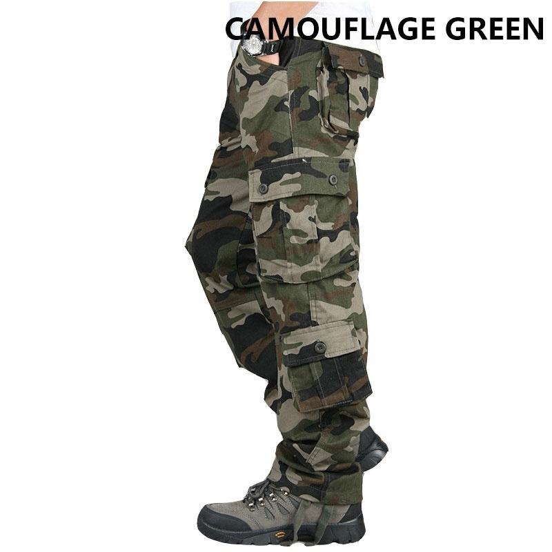 Тактические брюки для мужчин, хлопок, классические, с несколькими карманами, повседневные рабочие брюки, мужские, камуфляжные, дышащие брюки