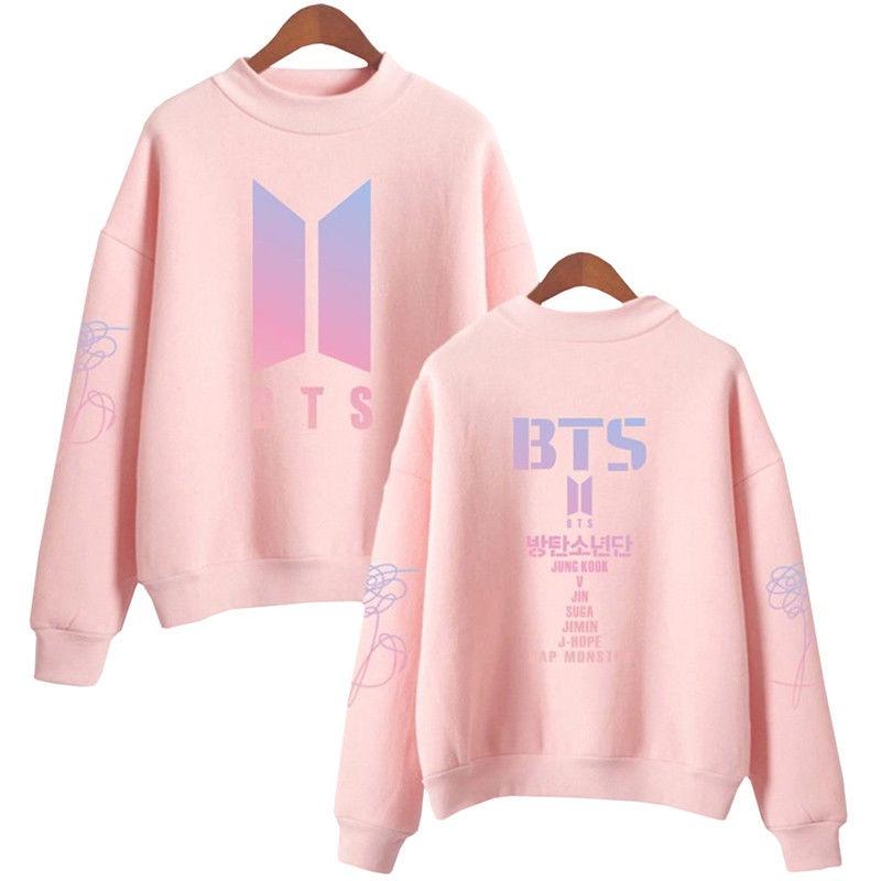 Bts Kpop Свитер In Bloom Унисекс Худи Jung Kook Bangtan Boys Стильный Удобный Смесь хлопка